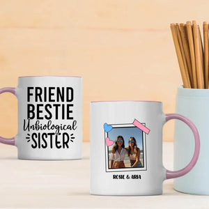 Work Besties Mug – Friend Bestie Unbiological Sister – 89Prints