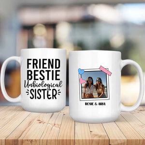 Work Besties Mug – Friend Bestie Unbiological Sister – 89Prints