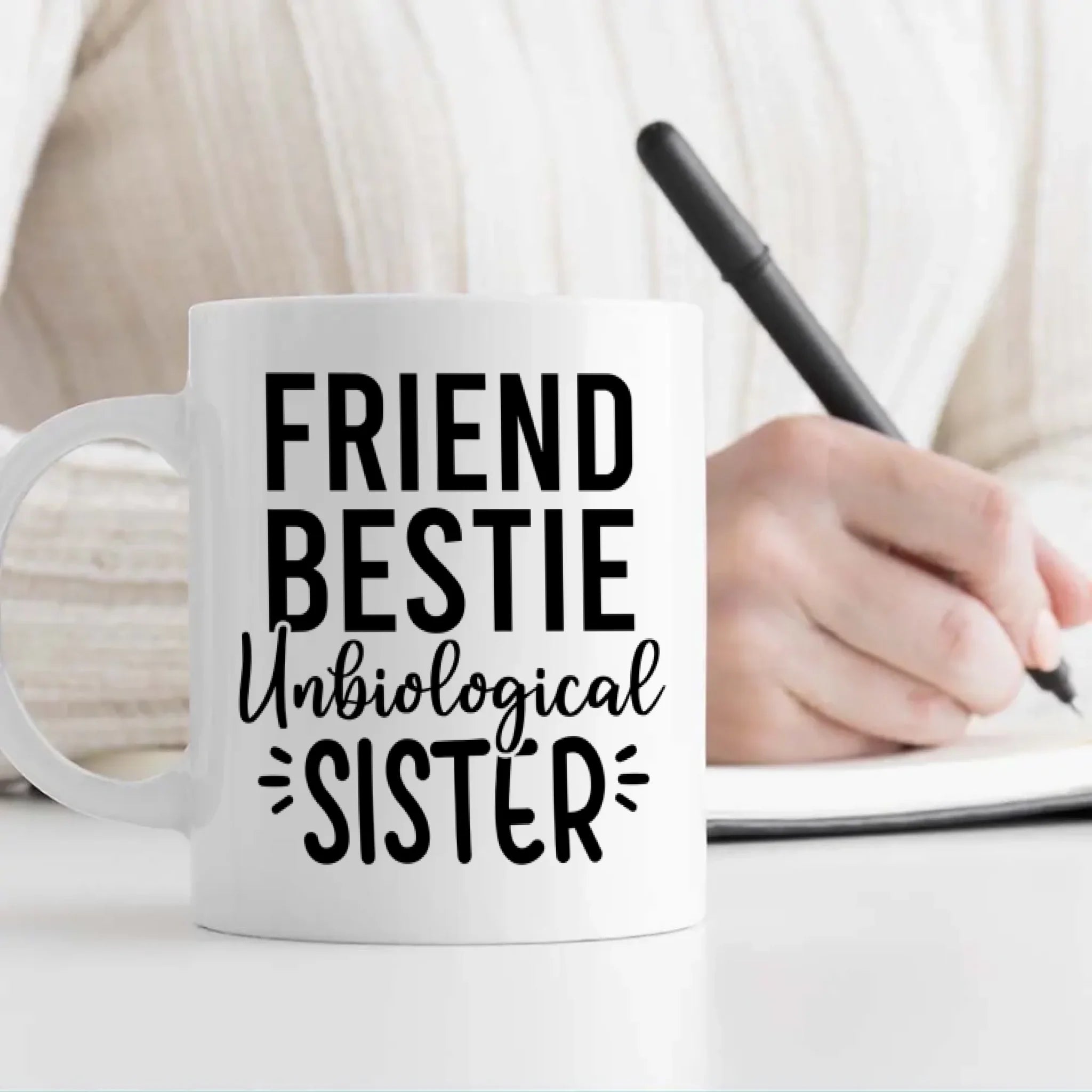 Work Besties Mug – Friend Bestie Unbiological Sister – 89Prints