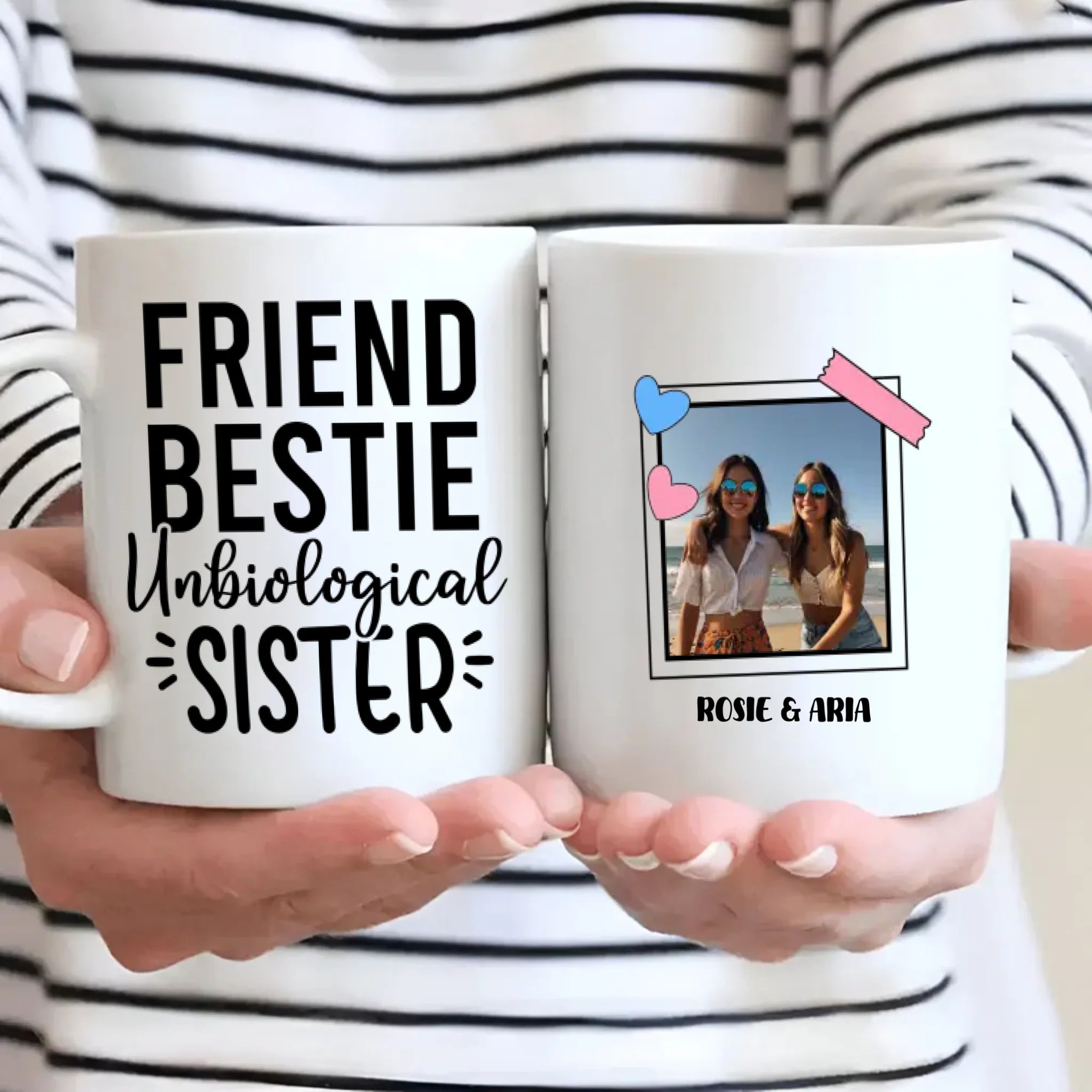 Work Besties Mug – Friend Bestie Unbiological Sister – 89Prints