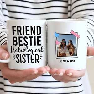 Work Besties Mug – Friend Bestie Unbiological Sister – 89Prints