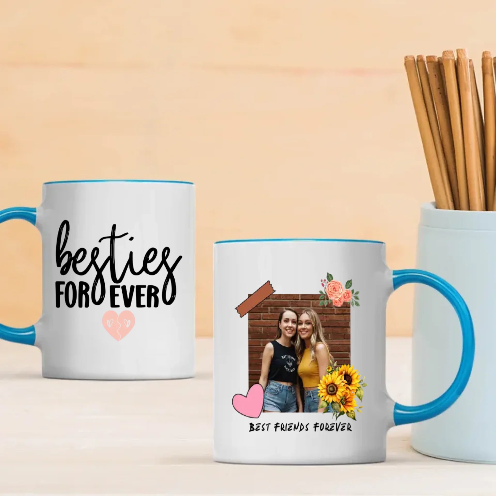 Bestie Forever – Customised Work Besties Mug – 89Prints