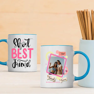 BestieMug-Minimalist Short Best Friend Mug – Custom Name Design - 89Prints