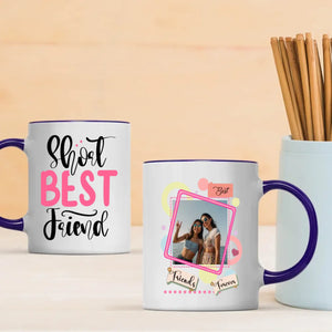 BestieMug-Minimalist Short Best Friend Mug – Custom Name Design - 89Prints
