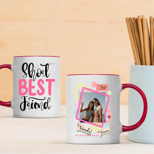 BestieMug-Minimalist Short Best Friend Mug – Custom Name Design - 89Prints