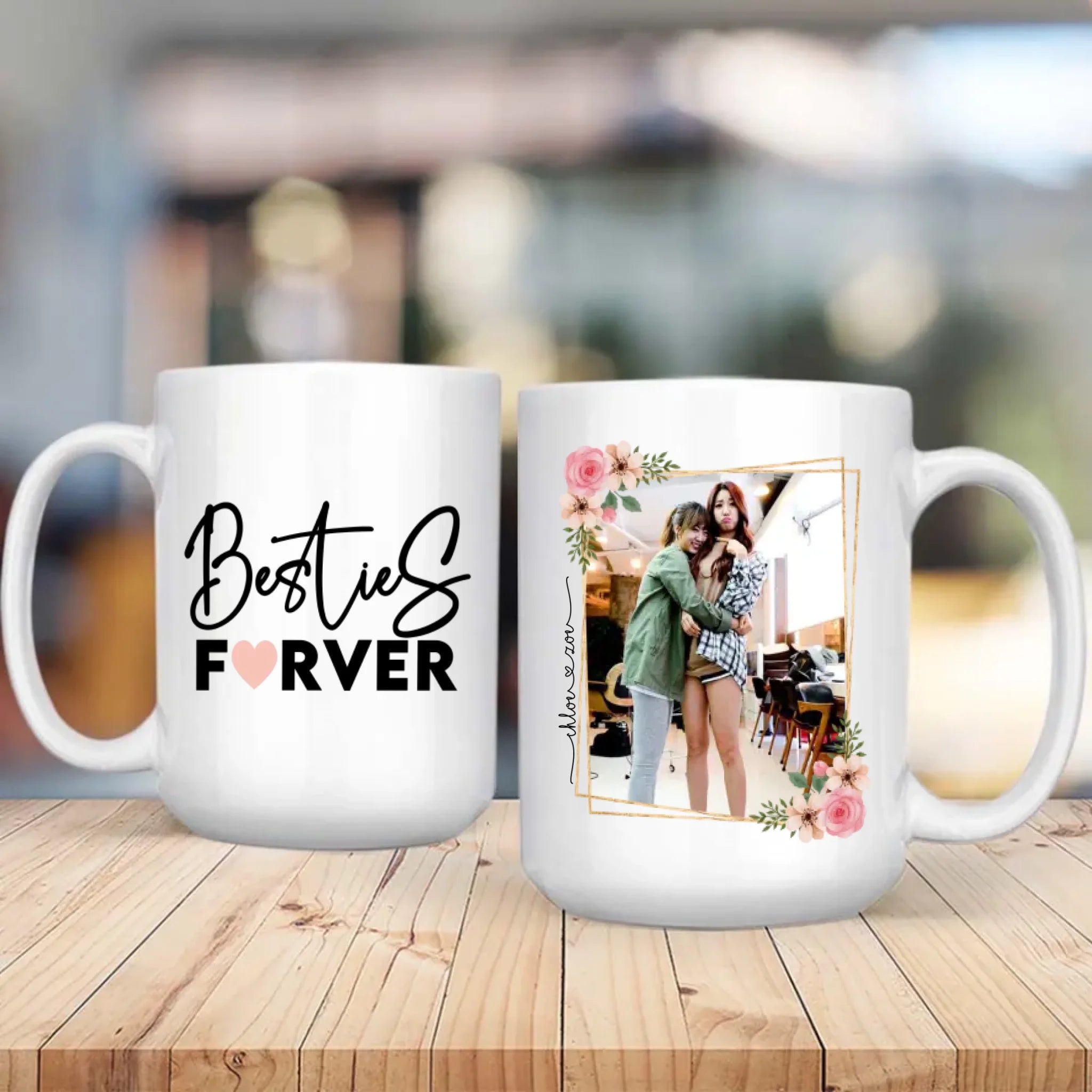 Personalized Mug Design – Bestie For Ever Friendship Quote – 89Prints