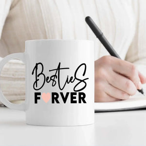 Personalized Mug Design – Bestie For Ever Friendship Quote – 89Prints