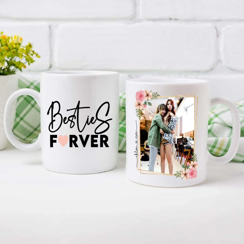 Personalized Mug Design – Bestie For Ever Friendship Quote – 89Prints