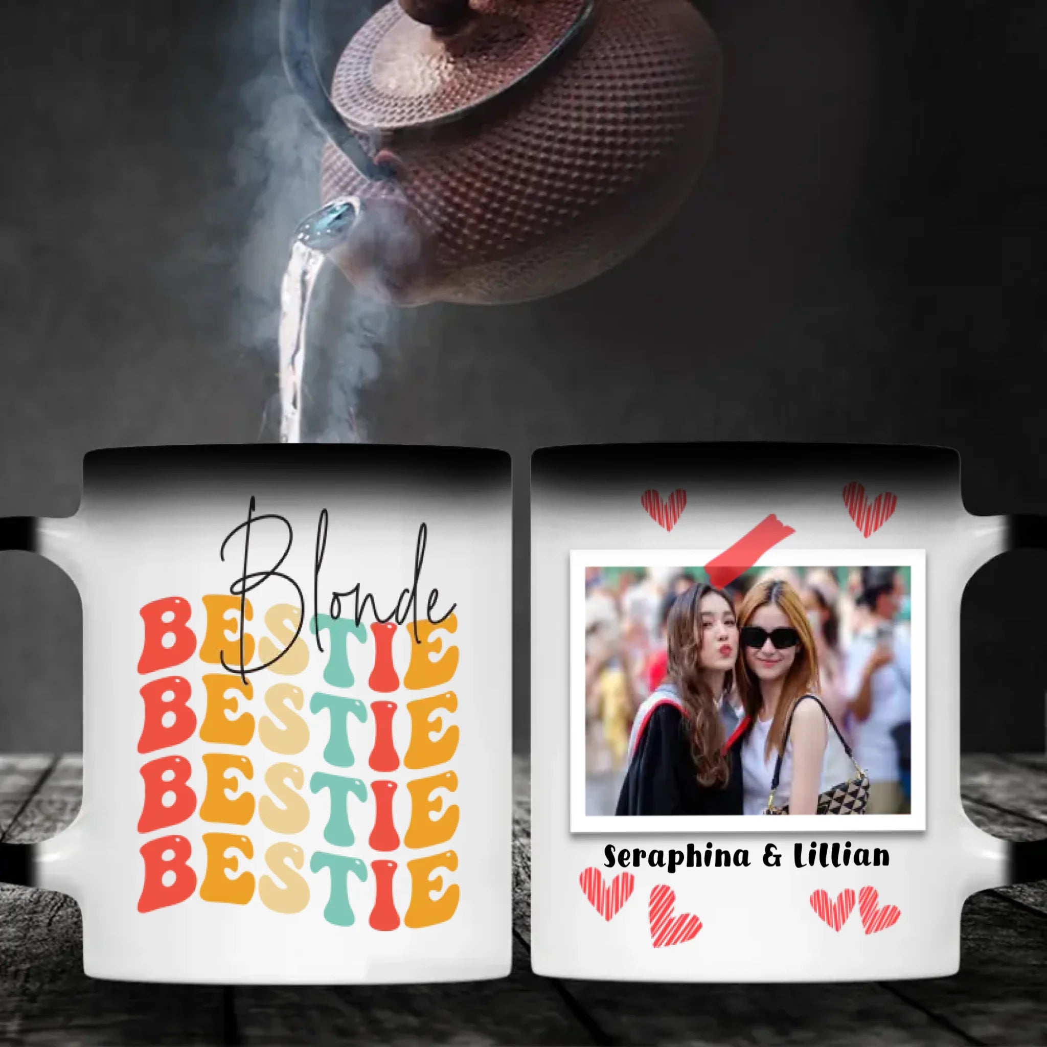 Your Own Designed Mug – Blonde Bestie Friendship Custom  – 89Prints
