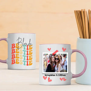 Your Own Designed Mug – Blonde Bestie Friendship Custom  – 89Prints