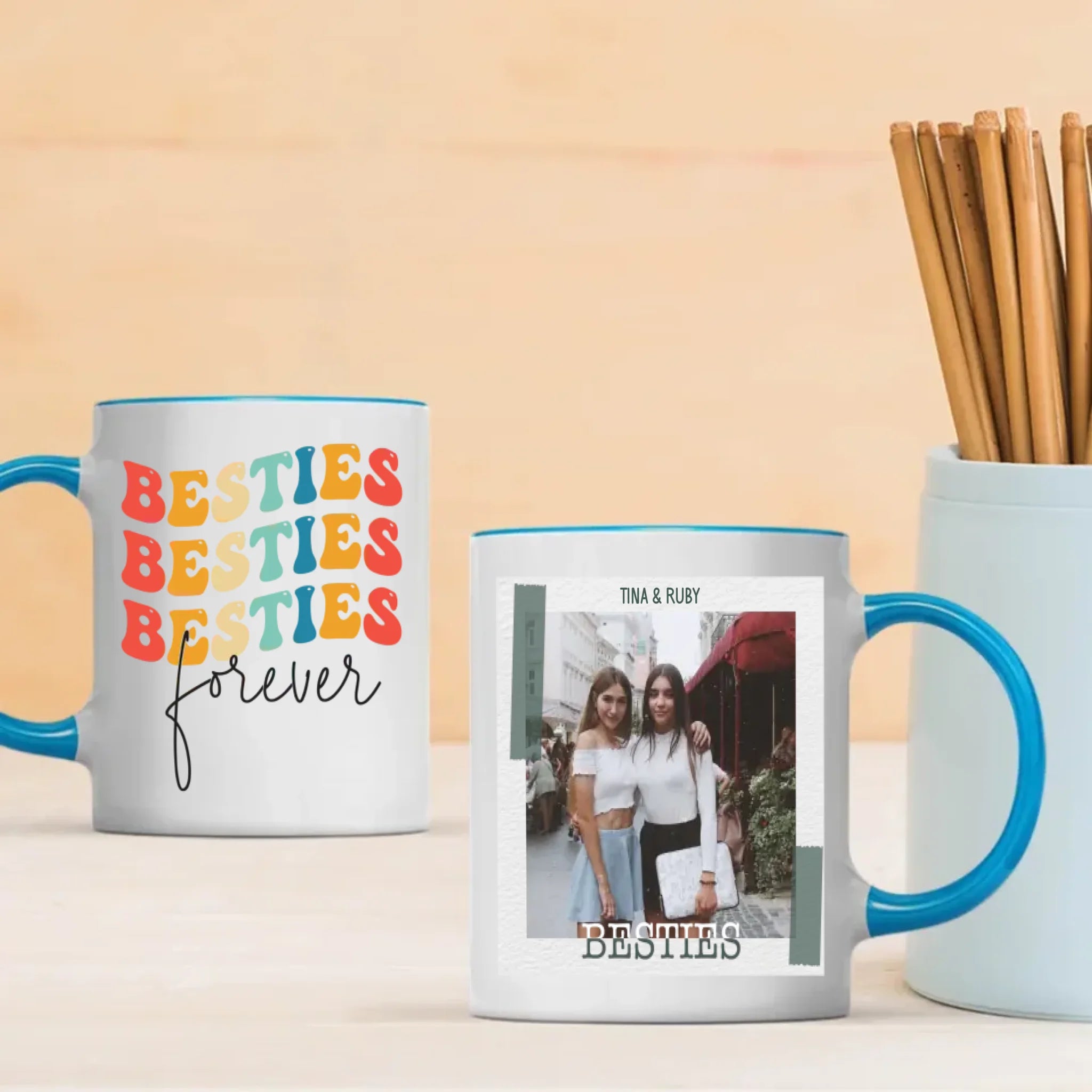 Personalised Custom Mug Design – Bestie Forever Friendship – 89Prints