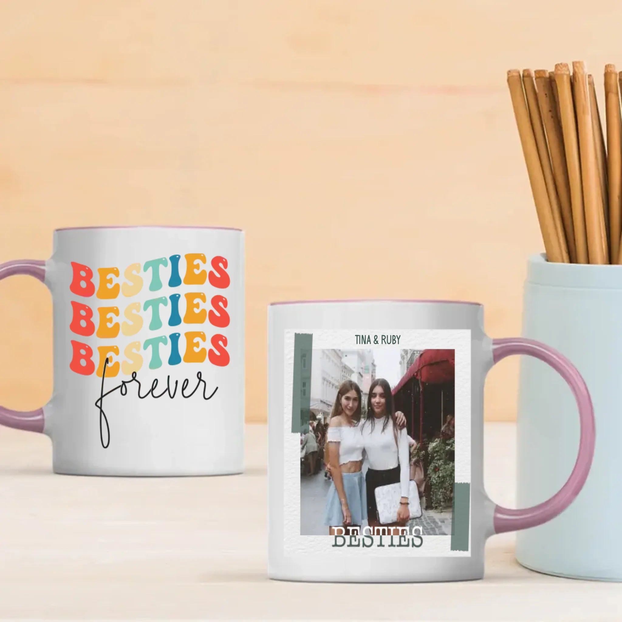 Personalised Custom Mug Design – Bestie Forever Friendship – 89Prints