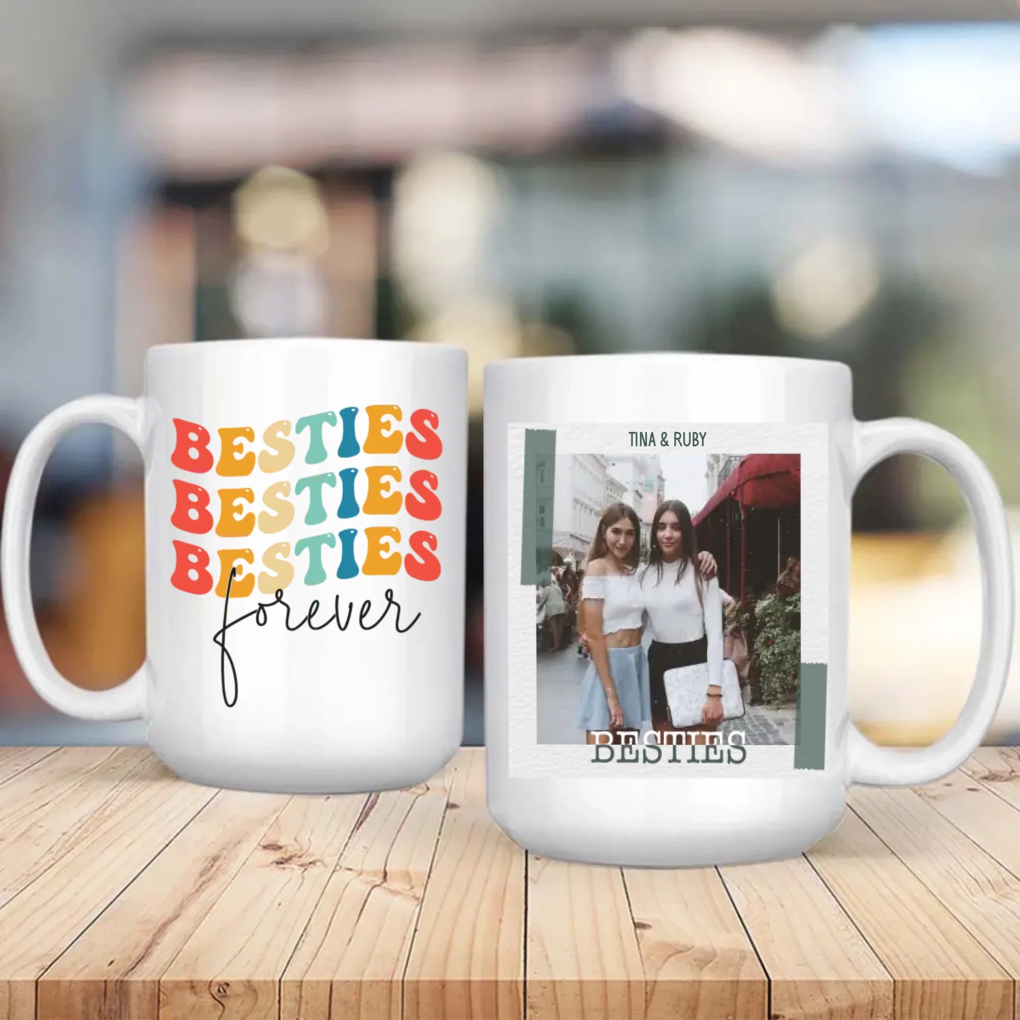 Personalised Custom Mug Design – Bestie Forever Friendship – 89Prints