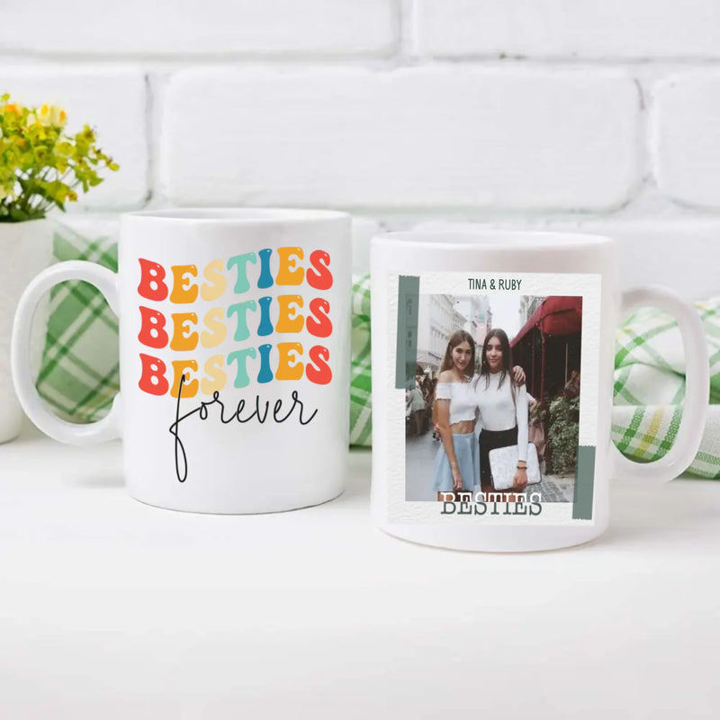 Personalised Custom Mug Design – Bestie Forever Friendship – 89Prints