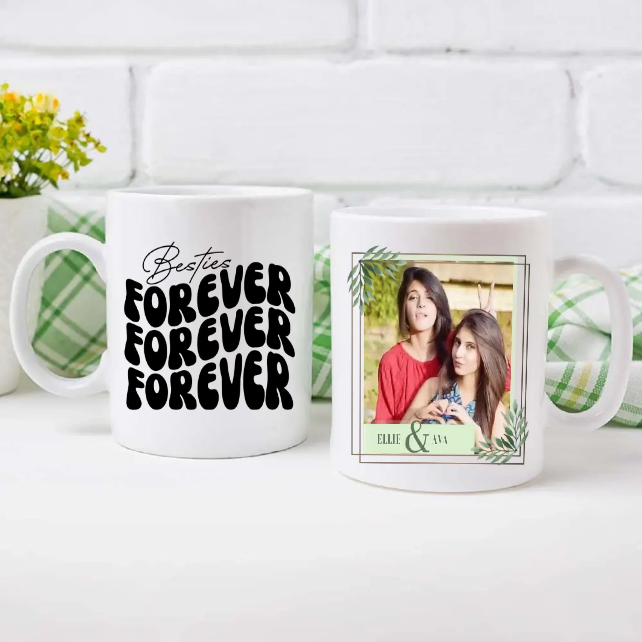 Your Own Designed Mug – Besties Forever Custom Photo – 89Prints