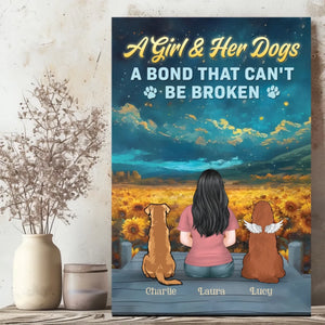 Personalized Dog Lover Canvas – Forever Bond Pet Tribute – 89Prints