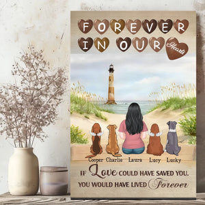 Forever in My Heart – Customizable Dog Memorial Canvas - 89Prints
