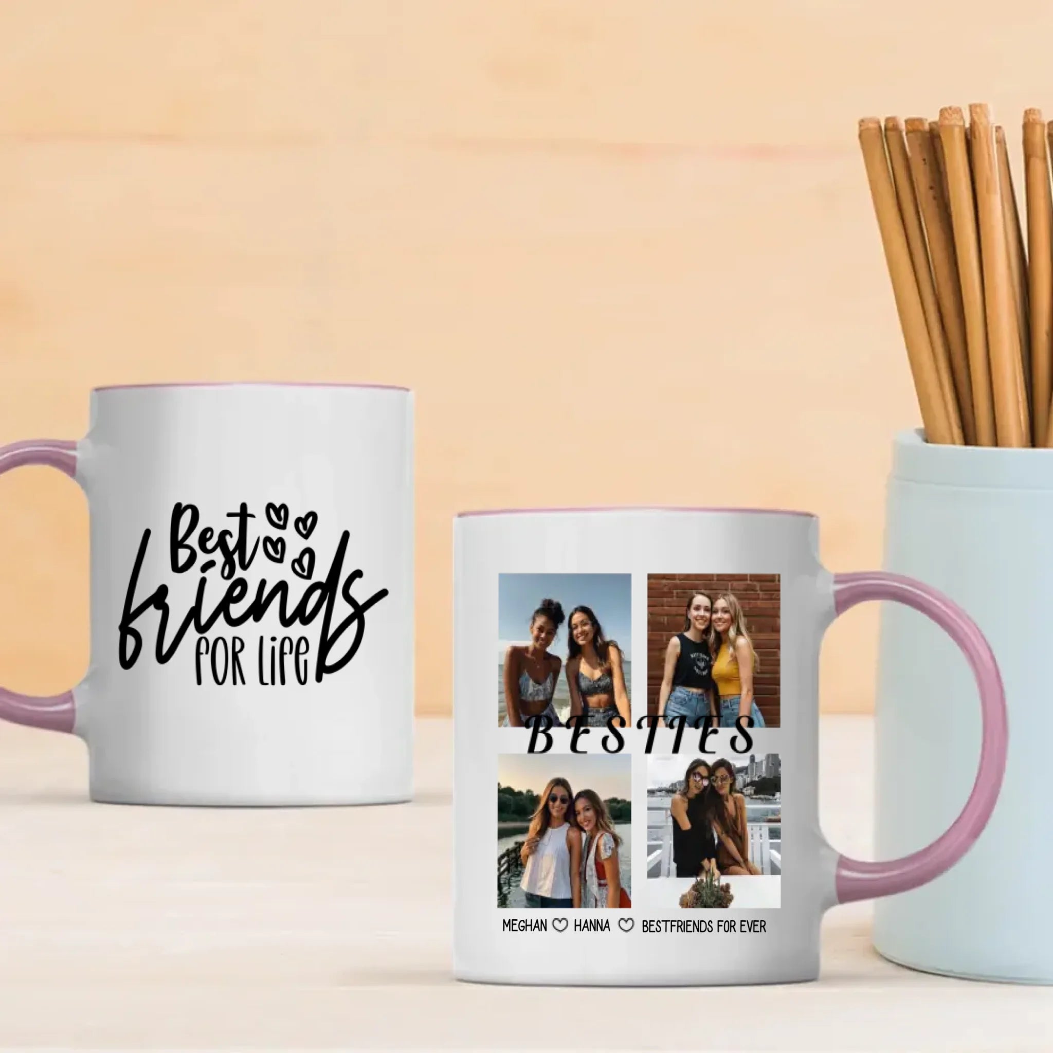 Personalized Bestie Accent Mug – Friendship Gift with Style - 89Prints
