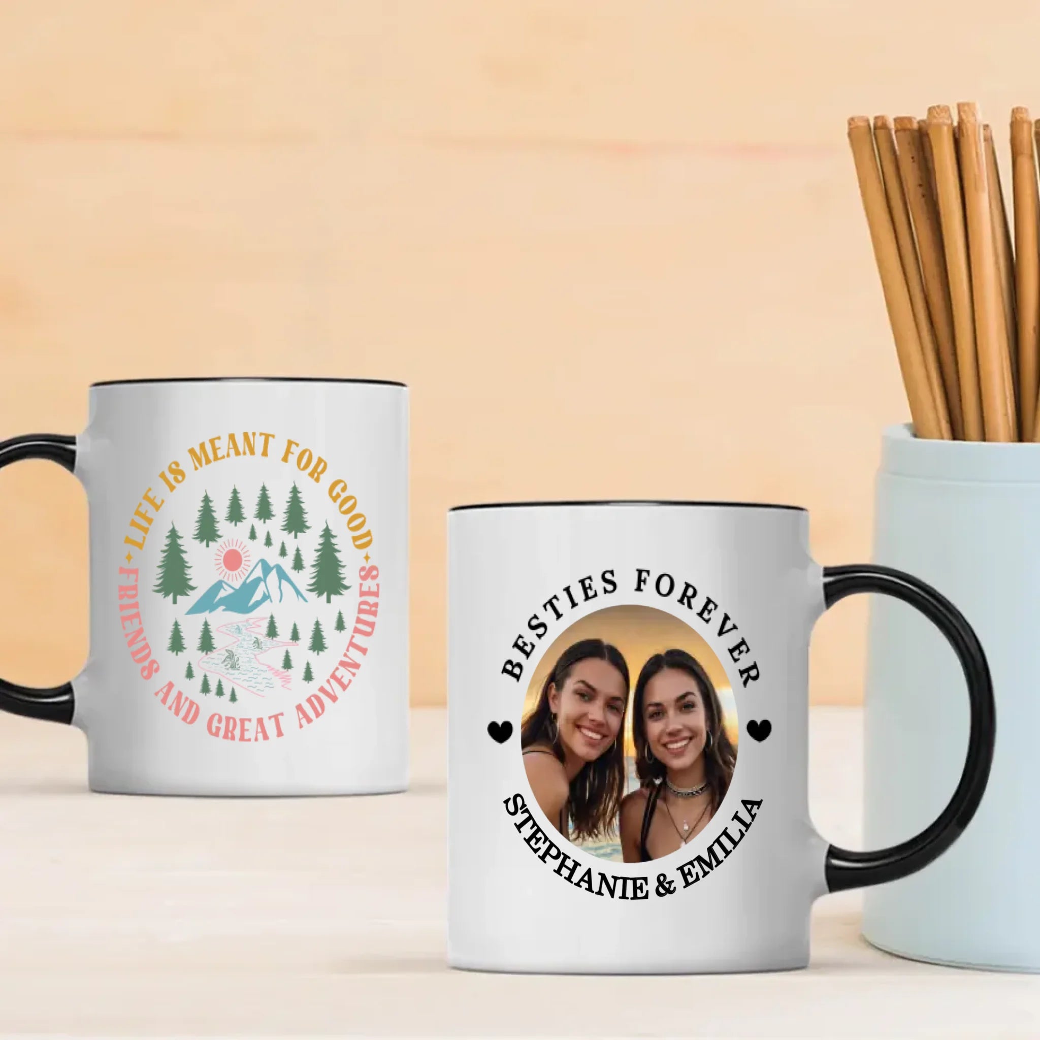 Personalized Bestie Mug – Friendship Gift with Custom Design - 89Prints