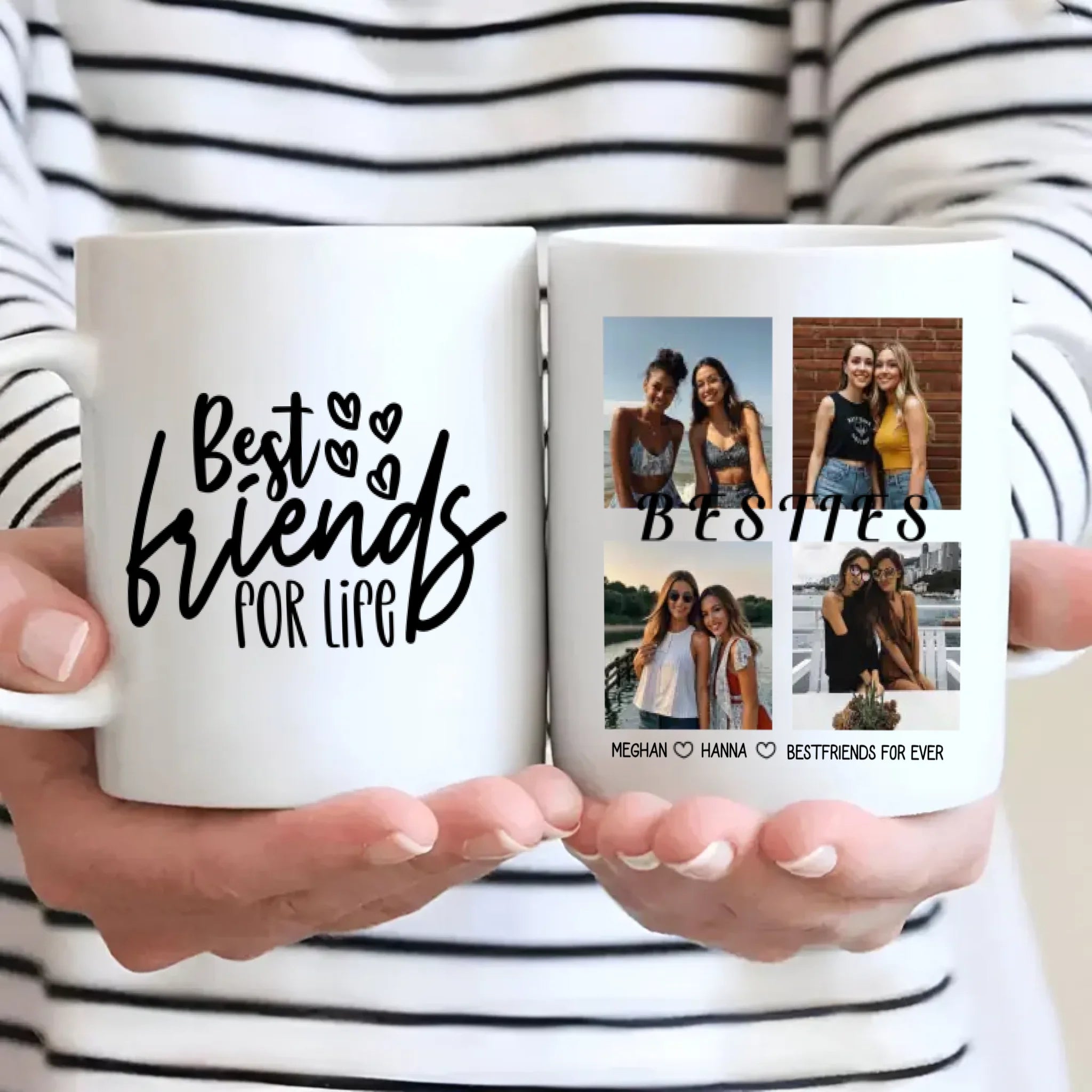 Personalized Bestie Accent Mug – Friendship Gift with Style - 89Prints