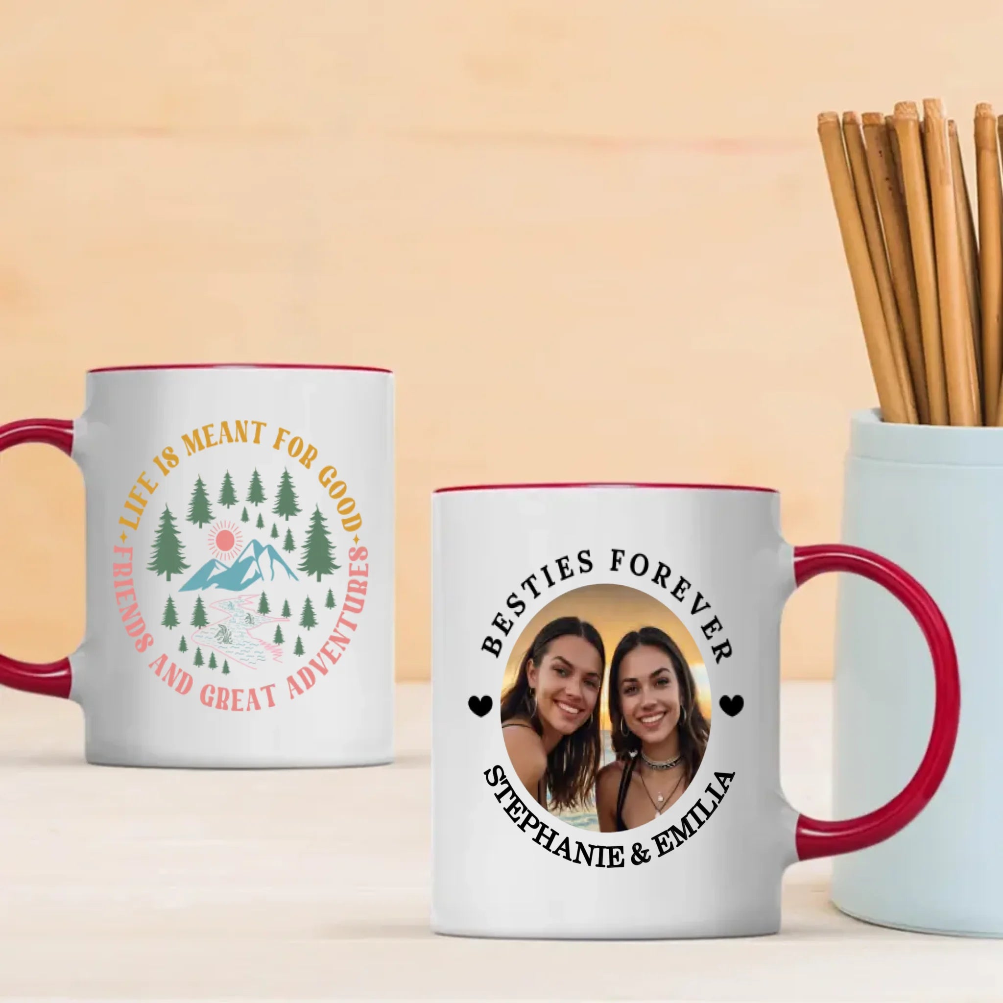 Personalized Bestie Mug – Friendship Gift with Custom Design - 89Prints