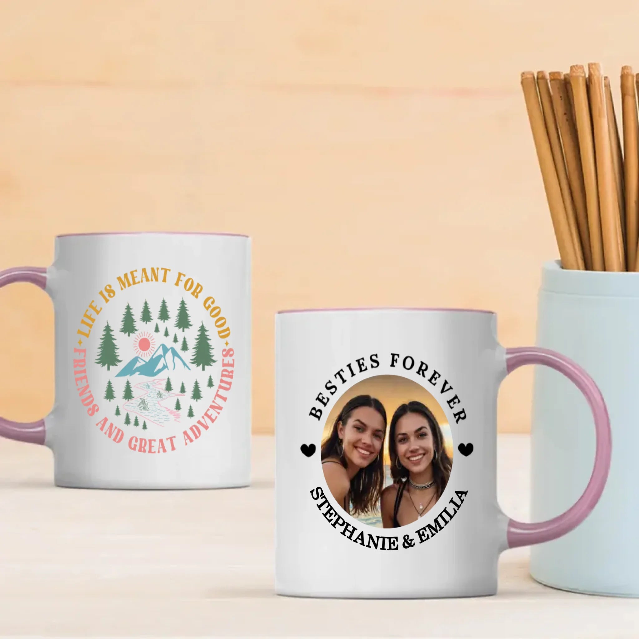 Personalized Bestie Mug – Friendship Gift with Custom Design - 89Prints
