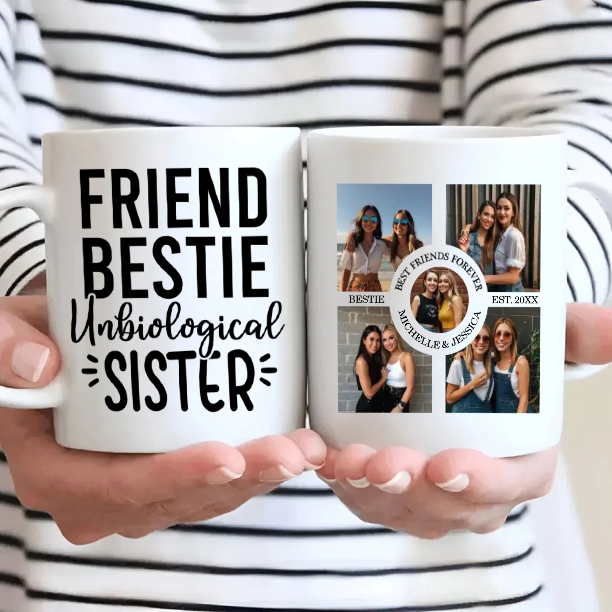 Bestie Personalized Mug – Unbiological Sister Gift - 89Prints