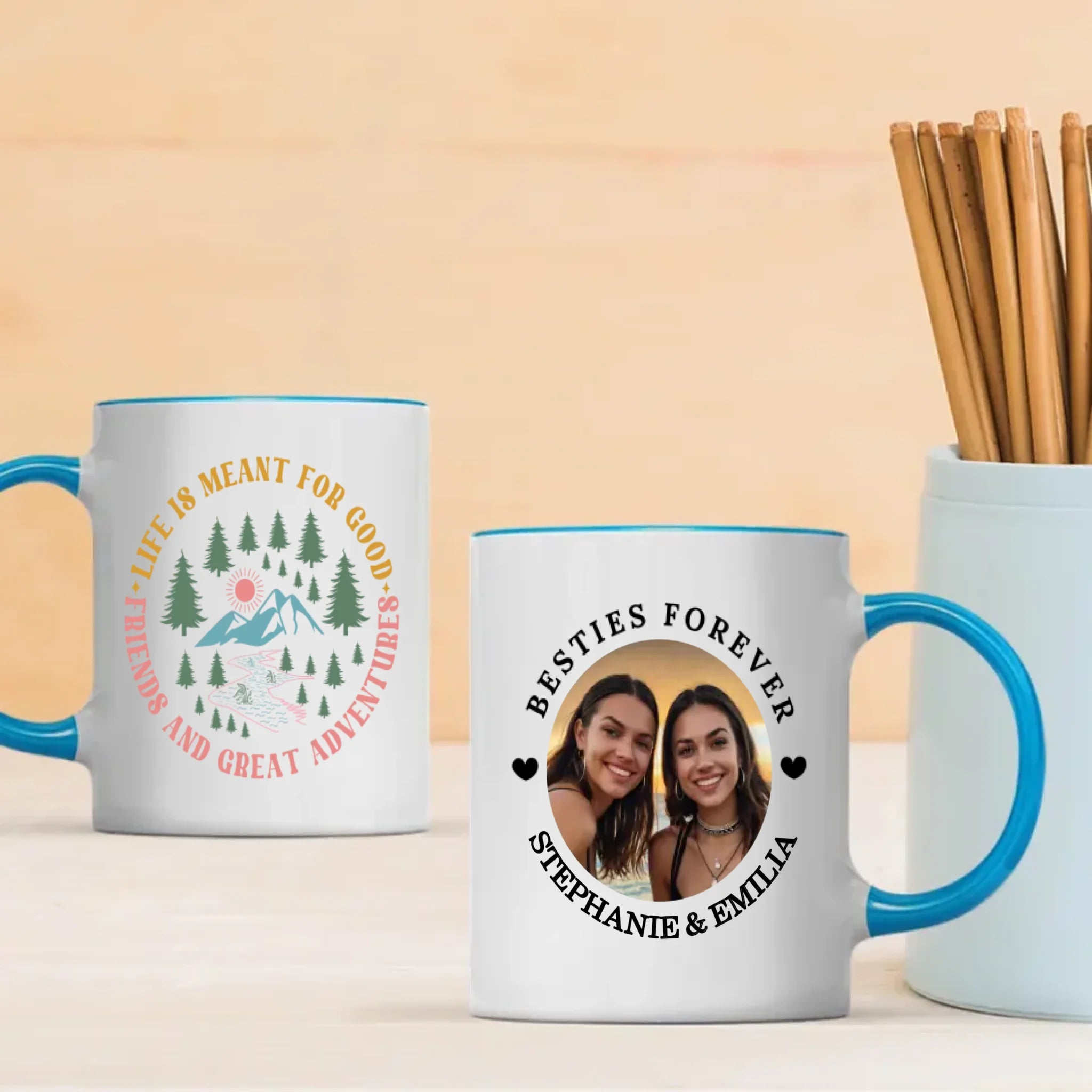 Personalized Bestie Mug – Friendship Gift with Custom Design - 89Prints