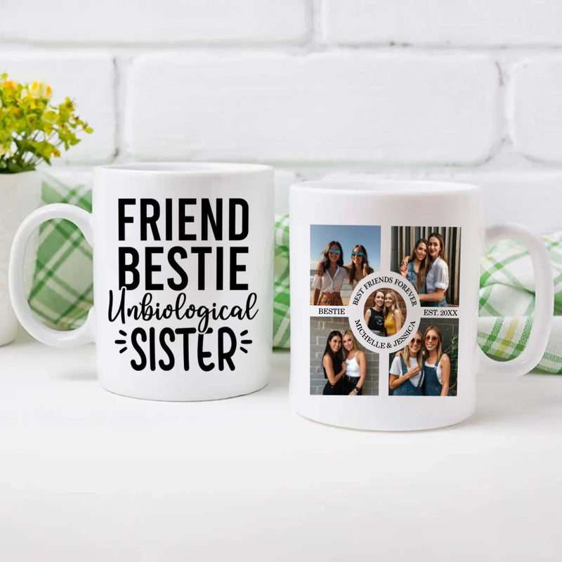 Bestie Personalized Mug – Unbiological Sister Gift - 89Prints