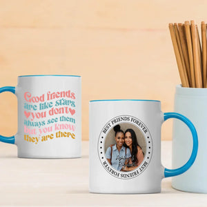 Minimalist Best Friends Magic Mug – Personalized Heat Reveal Cup - 89Prints