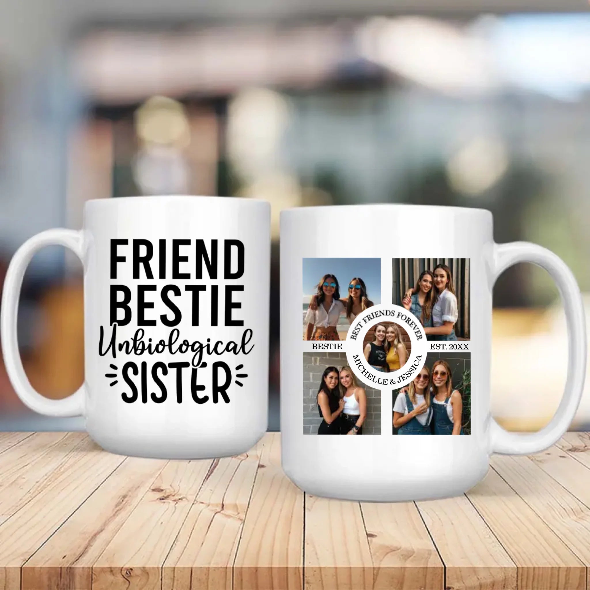 Bestie Personalized Mug – Unbiological Sister Gift - 89Prints