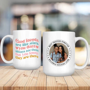 Minimalist Best Friends Magic Mug – Personalized Heat Reveal Cup - 89Prints