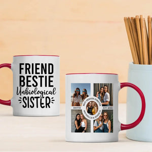 Bestie Personalized Mug – Unbiological Sister Gift - 89Prints