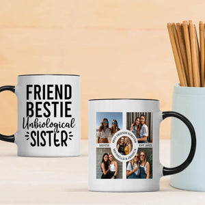 Bestie Personalized Mug – Unbiological Sister Gift - 89Prints