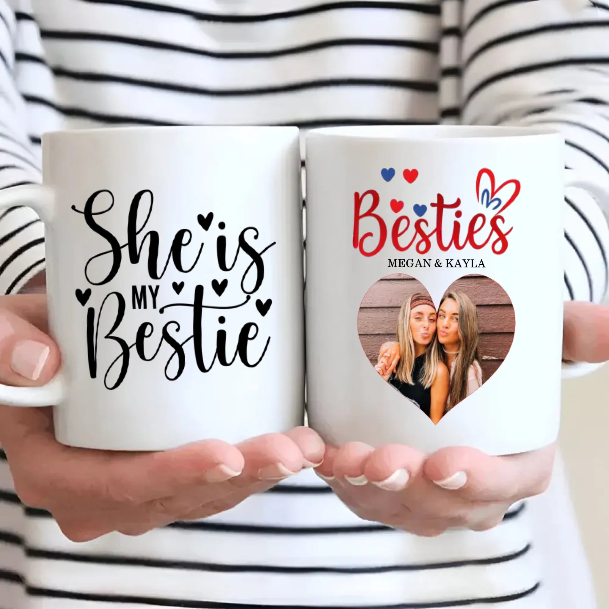 Personalized Long Distance Best Friends Magic Mug – Unique Gift - 89Prints