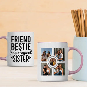 Bestie Personalized Mug – Unbiological Sister Gift - 89Prints