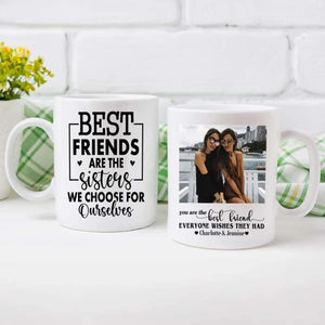 Best Friends Quote Mug with Custom Photo – Personalized Gift - 89Prints