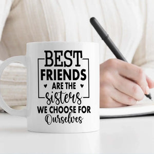 Best Friends Quote Mug with Custom Photo – Personalized Gift - 89Prints
