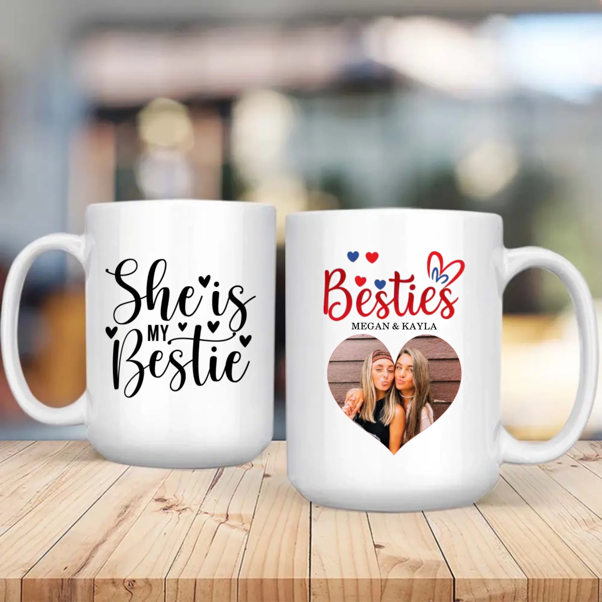 Personalized Long Distance Best Friends Magic Mug – Unique Gift - 89Prints