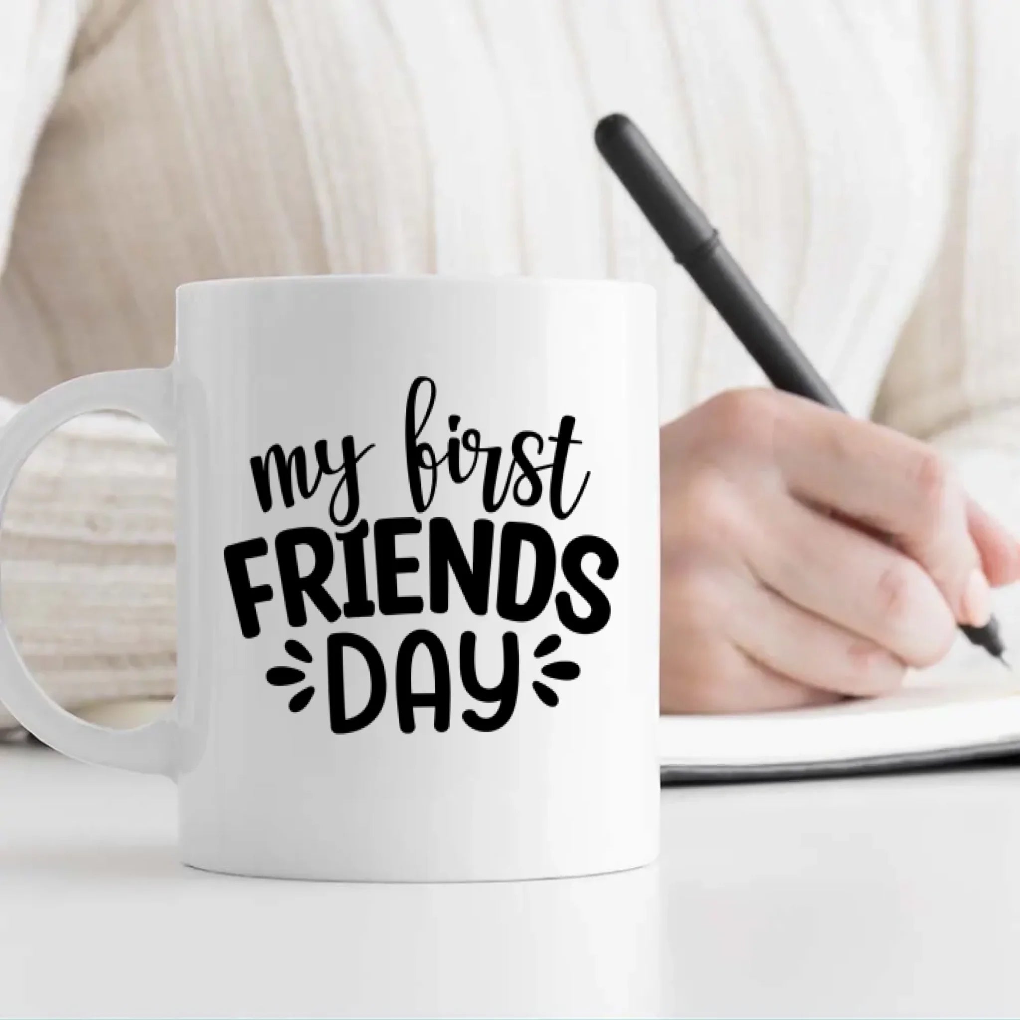 Custom Photo Gift for Lifelong Besties – My First Friend Day Mug - 89Prints