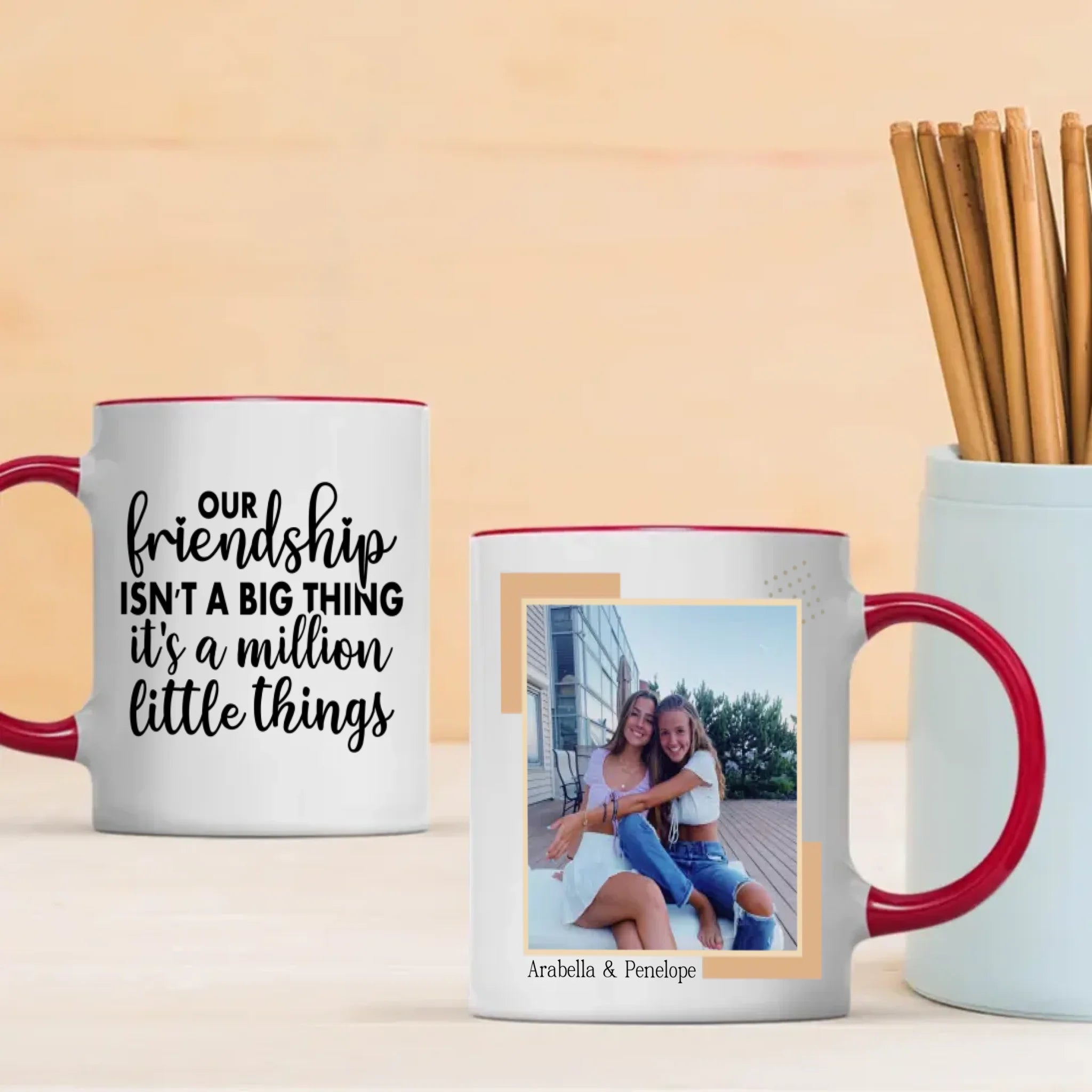 Custom Memory Mug – Best Friends Forever Gift - 89Prints