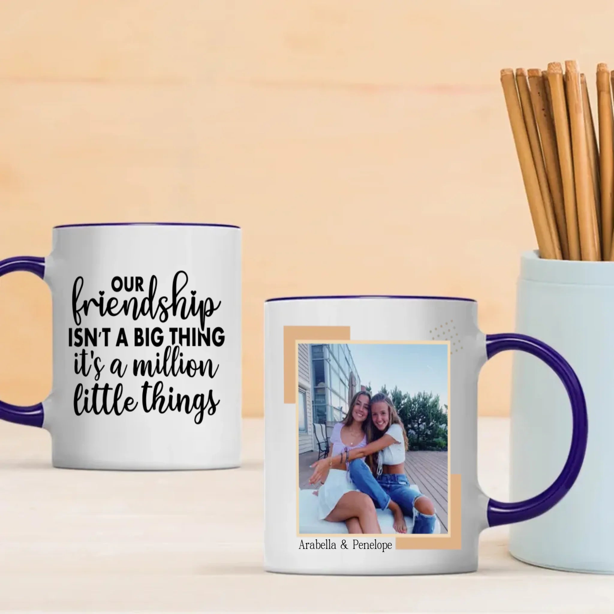 Custom Memory Mug – Best Friends Forever Gift - 89Prints