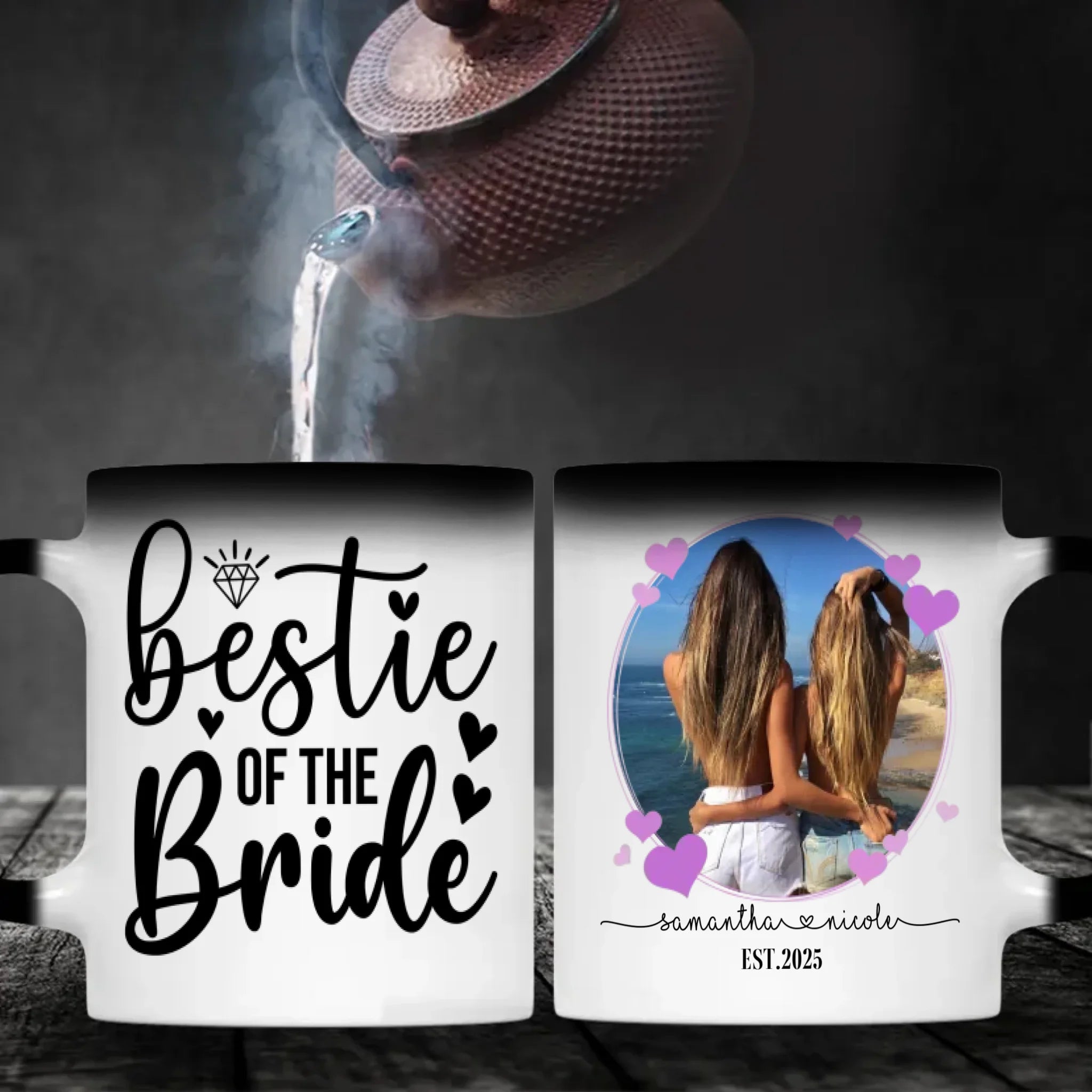 Personalized Bestie of the Bride Mug – Wedding Friendship Gift - 89Prints