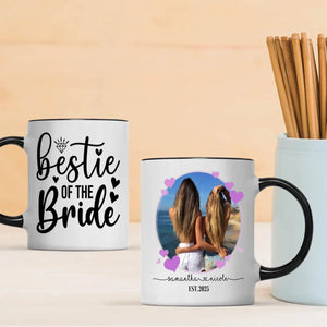 Personalized Bestie of the Bride Mug – Wedding Friendship Gift - 89Prints