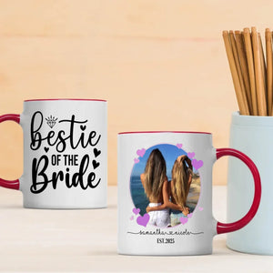Personalized Bestie of the Bride Mug – Wedding Friendship Gift - 89Prints