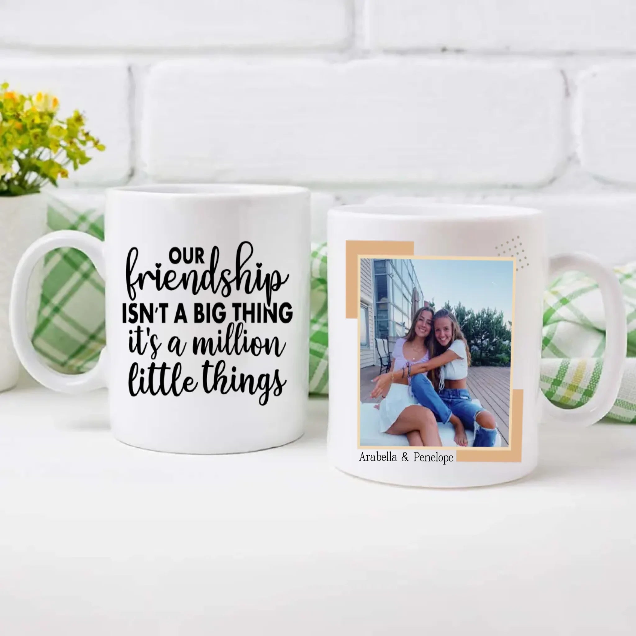 Custom Memory Mug – Best Friends Forever Gift - 89Prints