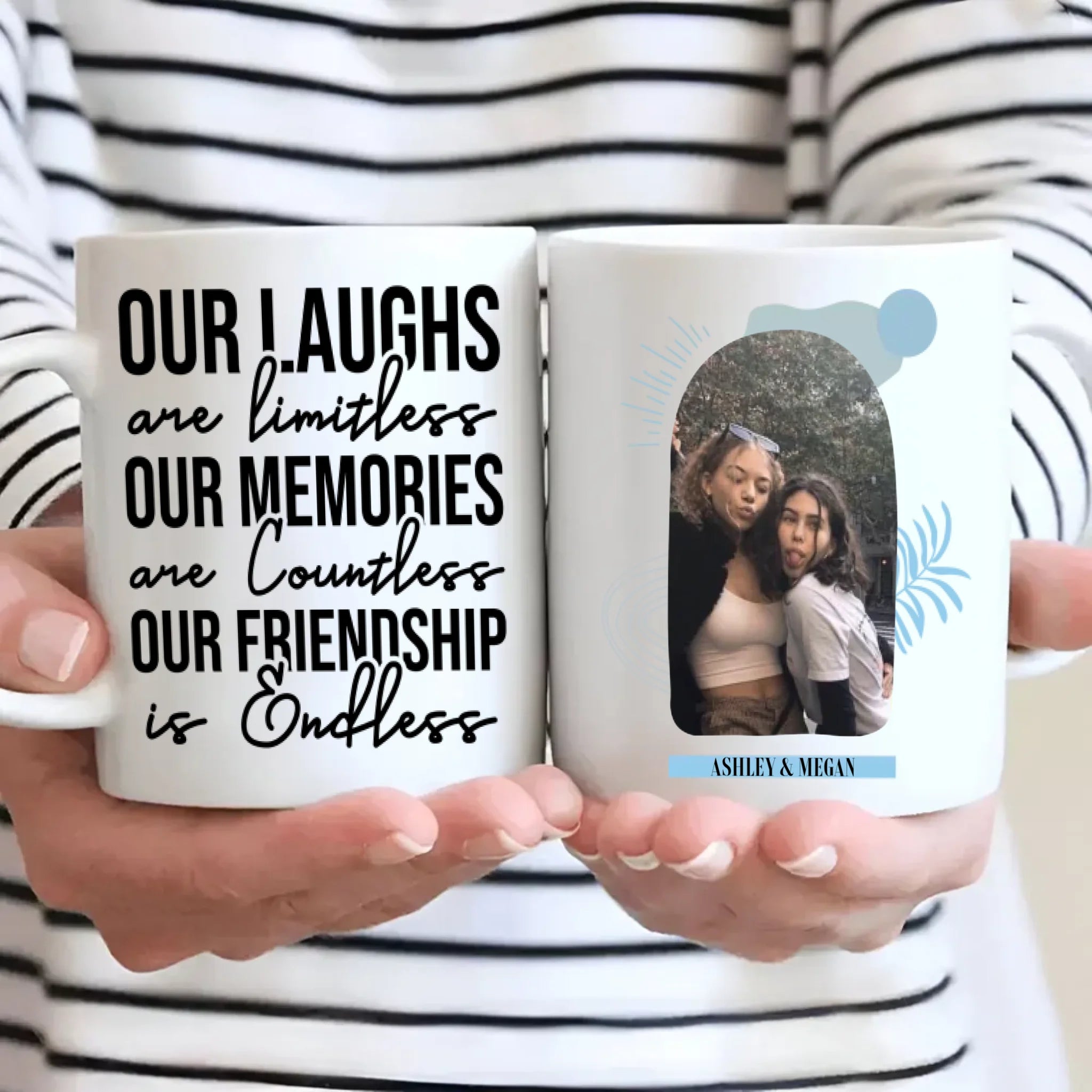 Endless Friendship – Personalized Bestie Mug - 89Prints