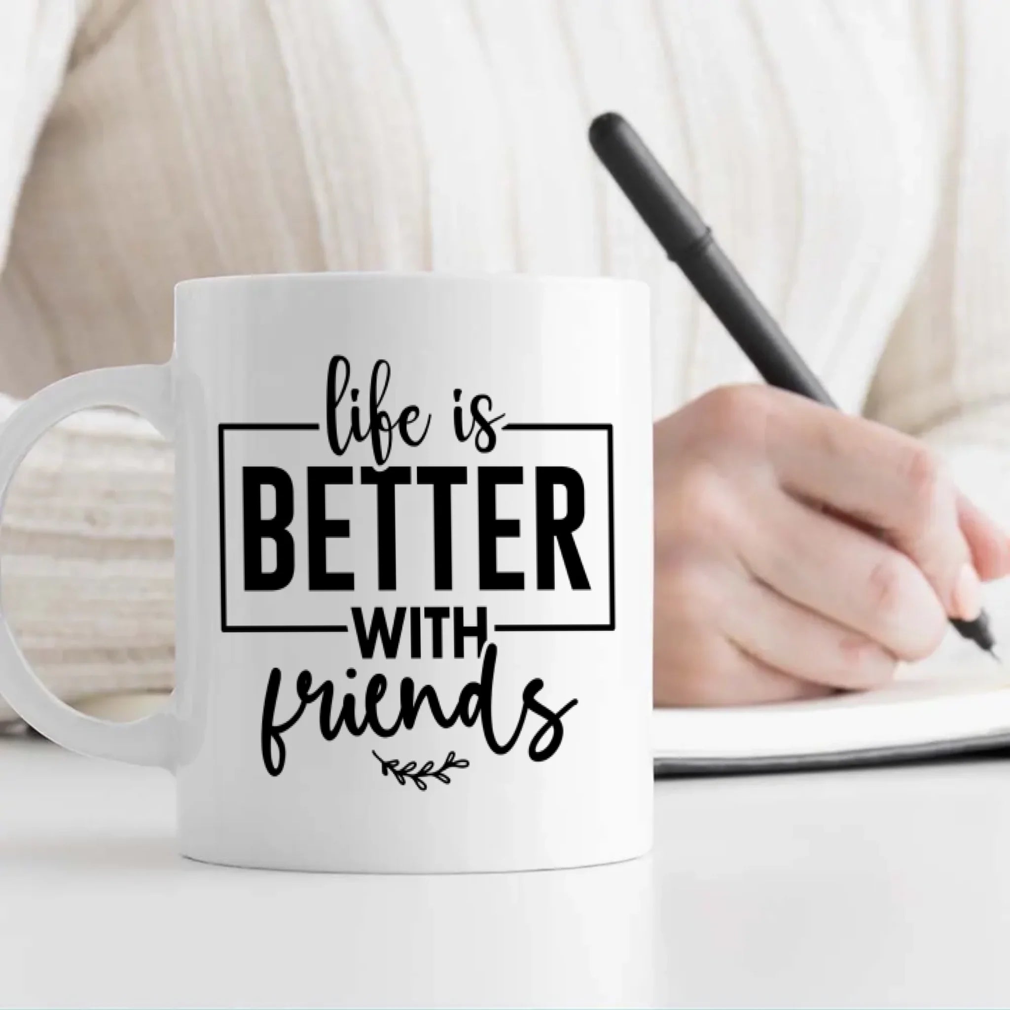 Custom Friendship Photo Mug – Life is Better Together - 89Prints
