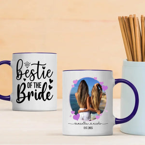 Personalized Bestie of the Bride Mug – Wedding Friendship Gift - 89Prints