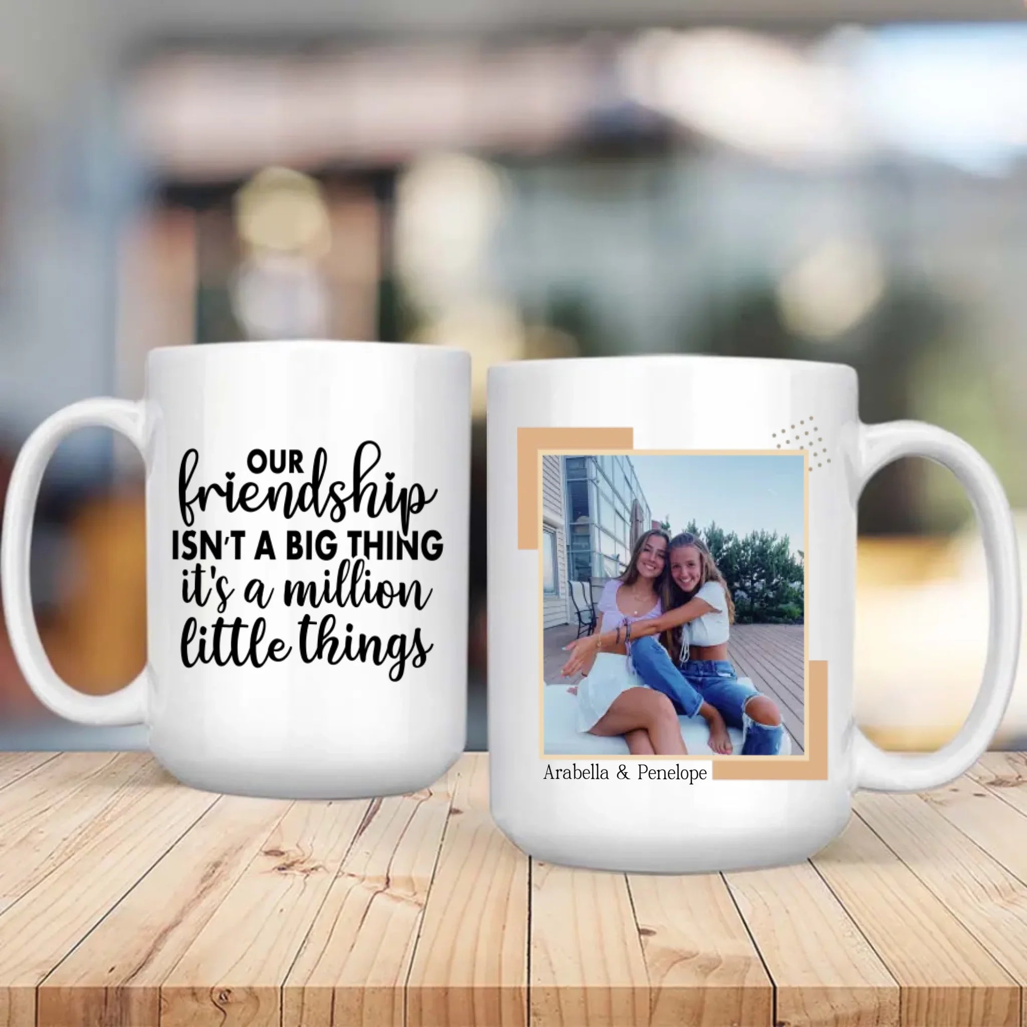 Custom Memory Mug – Best Friends Forever Gift - 89Prints